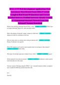 WGU C777 Web Development Applications Post-Assessment Most Recent Exam 2026-27 Actual Complete Real Exam 90 Questions and Correct Detailed Answers &lpar;Verified Answers&rpar; Already Graded A&plus; Guaranteed Success&excl;&excl; Newest Exam Just Released&excl;&excl; Instant Download