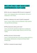 PRSA APR CHEAT SHEET EXAM SCRIPT&NewLine;COMPREHENSIVE STUDY GUIDE