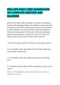 PRSA APR CHEAT SHEET EXAMINATION&NewLine;TEST COMPLETE QUESTIONS AND&NewLine;SOLUTIONS&NewLine;