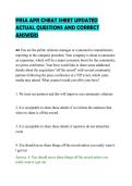 PRSA APR CHEAT SHEET UPDATED&NewLine;ACTUAL QUESTIONS AND CORRECT&NewLine;ANSWERS&NewLine;