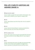 PRSA APR COMPLETE QUESTIONS AND&NewLine;ANSWERS GRADED A&plus;