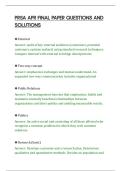 PRSA APR FINAL PAPER QUESTIONS AND&NewLine;SOLUTIONS
