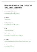 PRSA APR UPDATED ACTUAL QUESTIONS&NewLine;AND CORRECT ANSWERS