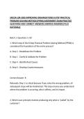 SNCOA LDR-303S IMPROVING ORGANIZATIONS 8-STEP PRACTICAL PROBLEM SOLVING METHOD &lpar;PPSM&rpar; ASSESSMENT EXAM PRACTICE QUESTION