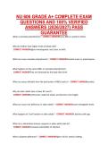 NU 606 GRADE A&plus; COMPLETE EXAM &NewLine;QUESTIONS AND 100&percnt; VERIFIED &NewLine;ANSWERS &lpar;2026&sol;2027&rpar; PASS &NewLine;GUARANTEE 