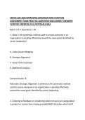 SNCOA LDR-303S IMPROVING ORGANIZATIONS CAPSTONE ASSESSMENT EXAM PRACTICE