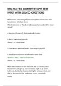 BSN 266 HESI COMPREHENSIVE TEST&NewLine;PAPER WITH SOLVED QUESTIONS&NewLine;