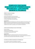 Essentials of Understanding Psychology&comma; 14th Edition &ndash; Original Psychology Study Guide & Practice Questions by Robert S&period; Feldman