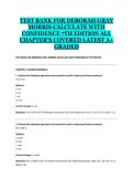 TEST BANK FOR DEBORAH GRAY &NewLine;MORRIS CALCULATE WITH &NewLine;CONFIDENCE 7TH EDITION ALL &NewLine;CHAPTER&rsquo;S COVERED LATEST A&plus; &NewLine;GRADED