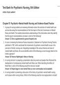 Psychiatric Nursing&NewLine;Boyd & Luebbert&NewLine;8th Edition&NewLine;Psychiatric Nursing Test Bank