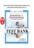 Test Bank - Essentials of Pharmacology for Health Professions&comma; 9th Edition - Colbert and Katrancha &lpar;Chapters 1-27&rpar;&NewLine;