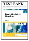 Basic Geriatric Nursing 8th Edition &ndash; Test Bank Questions and Answers by Patricia A&period; Williams&NewLine;