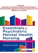 Essentials of Psychiatric Mental Health Nursing&NewLine;Varcarolis 3rd Edition&NewLine;Psychiatric Mental Health Nursing&NewLine;Psychiatric Nursing Test Bank