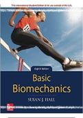 2026&sol;2027 Test Bank for Basic Biomechanics 9th Edition by Susan J&period; Hall