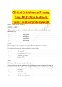 Clinical Guidelines in Primary Care 5th Edition Hollier &vert; Complete Test Bank&comma; Questions & Answers &vert; 2026&sol;2027