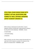 &lpar;YES&rpar; FINAL EXAM NASM EXAM WITH &NewLine;CORRECT ACTUAL QUESTIONS AND &NewLine;CORRECTLY WELL DEFINED ANSWERS &NewLine;LATEST ALREADY GRADED A&plus; 