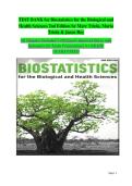 Biostatistics for the Biological and Health Sciences 3rd Edition Marc Triola & Mario Triola &vert; Complete Test Bank&comma; Questions & Answers &vert; 2026&sol;2027