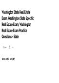 Washington State Real Estate Exam Prep &vert; State Practice Questions&comma; Licensing Test & Study Guide &vert; 2026&sol;2027