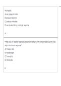 Pathophysiology Chapter 7 Test Bank &vert; Questions & Answers &vert; Nursing Exam Review 2026&sol;2027