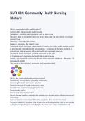 NUR 422 Community Health Nursing Midterm &vert; Questions & Answers &vert; Nursing Exam Review 2026&sol;2027