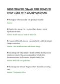 BURNS PEDIATRIC PRIMARY CARE COMPLETE&NewLine;STUDY GUIDE WITH SOLVED QUESTIONS