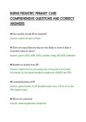 BURNS PEDIATRIC PRIMARY CARE&NewLine;COMPREHENSIVE QUESTIONS AND CORRECT&NewLine;ANSWERS