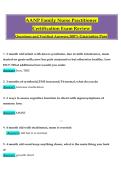 AANP Family Nurse Practitioner Questions and Verified Answers&comma;100&percnt; Guarantee Pass Certification Exam Review 