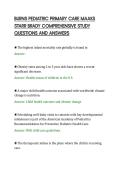 BURNS PEDIATRIC PRIMARY CARE MAAKS&NewLine;STARR BRADY COMPREHENSIVE STUDY&NewLine;QUESTIONS AND ANSWERS