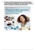 Test Bank for Pharmacotherapeutics for Advanced Practice Nurse Prescribers&comma; 6th Edition by Teri Moser Woo & Wendy L&period; Wright &vert; All 57 Chapters &vert; Questions & Answers &vert; 2027&NewLine;