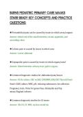 BURNS PEDIATRIC PRIMARY CARE MAAKS&NewLine;STARR BRADY KEY CONCEPTS AND PRACTICE&NewLine;QUESTIONS