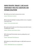 BURNS PEDIATRIC PRIMARY CARE MAAKS&NewLine;STARR BRADY PRACTICE QUESTIONS AND&NewLine;DETAILED SOLUTIONS&NewLine;