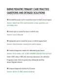 BURNS PEDIATRIC PRIMARY CARE PRACTICE&NewLine;QUESTIONS AND DETAILED SOLUTIONS&NewLine;