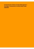 Comprehensive Guide to Project Management &ndash; Concepts&comma; Frameworks & Trends Study Guide 2026&sol;2027