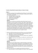 Psychiatric Mental Health Nursing 9th Edition by Sheila L&period; Videbeck &ndash; Practice Questions Chapters 1&ndash;24