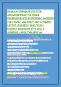 Pharmacotherapeutics Advanced Practice Nurse 5th Ed Test Bank