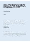 Shadow Health Tina Jones Health History Exam &ndash; Study Guide & Practice