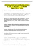 Medication Aide Study Guide &ndash; Complete Medication Administration Review and Practice Questions
