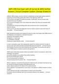 AAPC CPB Final Exam with all Correct & 100&percnt; Verified Answers &vert;Actual Complete Update &vert;Already Graded A&plus;