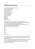 CRPC Practice Exam 1 &ndash; Retirement Planning Questions & Exam Prep