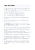 CRPC Module 5 &ndash; Study Guide&comma; Practice Questions & Exam Prep