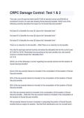 CRPC Damage Control Test 1 & 2 &ndash; Practice Questions & Exam Prep