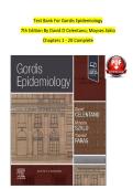 TEST BANK For Gordis Epidemiology&comma; 7th Edition By David D Celentano&semi; Moyses Szklo&comma; Verified Chapters 1 - 20&comma; Complete Newest Version&NewLine;