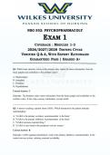 NSG 552 Exam 1 Advanced Psychopharmacology Wilkes University Modules 1-3 2026&sol;2027&sol;2028 Newly Released Graded A&plus; Guaranteed Pass