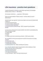 Life Insurance Practice Test Questions &ndash; Study Guide & Exam Prep