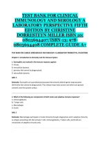 Clinical Immunology and Serology&colon; A Laboratory Perspective&comma; 5th Edition &ndash; Original Study Guide & Practice Questions by Christine Dorresteyn Miller