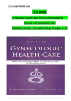 Test Bank For Gynecologic Health Care&colon; With an Introduction to Prenatal and Postpartum Care 4th Edition by Kerri Durnell Schuiling&comma; Frances Likis &lpar;All Chapters 1-35 Complete with Answers&rpar;&NewLine;
