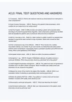 ACLS Final Test Questions and Answers &ndash; Study Guide & Certification Review 2026&lowbar;2027