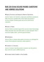 BUSI 330 EXAM SOLVED PASSED QUESTIONS&NewLine;AND VERIFIED SOLUTIONS&NewLine;