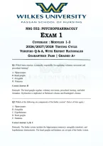 NSG 552 Exam 1 Advanced Psychopharmacology 3-in-1 Master Bundle &vert; Modules 1&comma; 2&comma; & 3 Comprehensive Vault &vert; 2026&sol;2027&sol;2028 Newly Released Graded A&plus; Guaranteed Pass