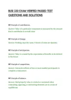 BUSI 330 EXAM VERIFIED PASSED TEST&NewLine;QUESTIONS AND SOLUTIONS&NewLine;